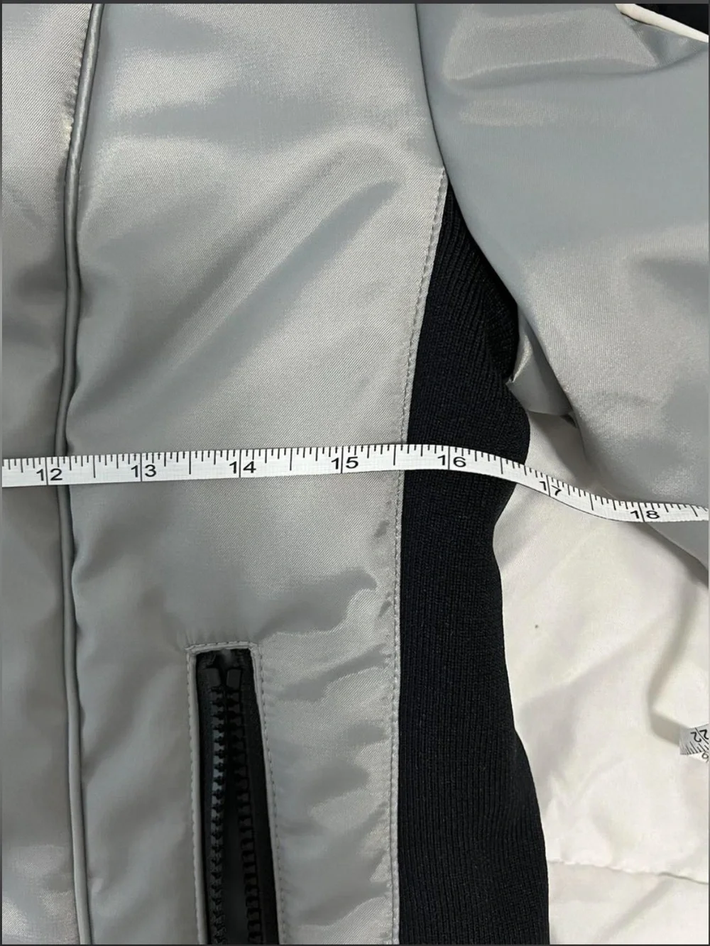 Sporty Silver Ski Jacket